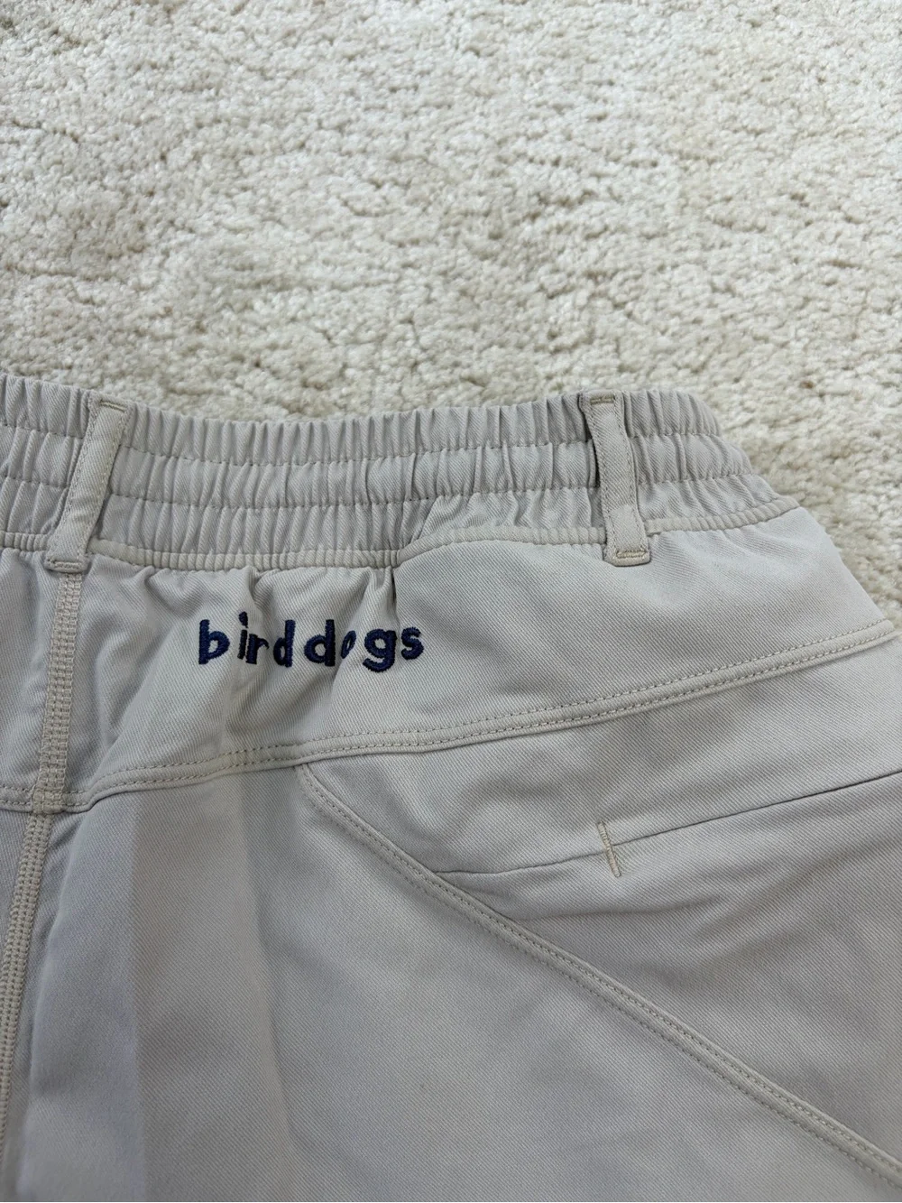 Birddogs Men's Size Small Khaki Tan Athletic Activewear Cargo Shorts